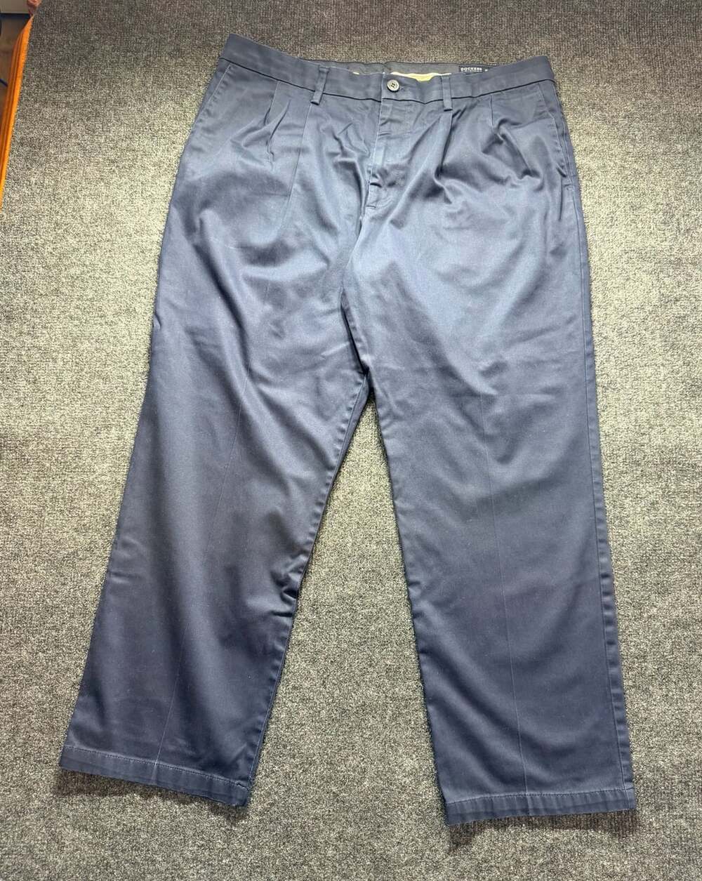 Dockers Signature Khaki Size W38 L29 Navy Pants